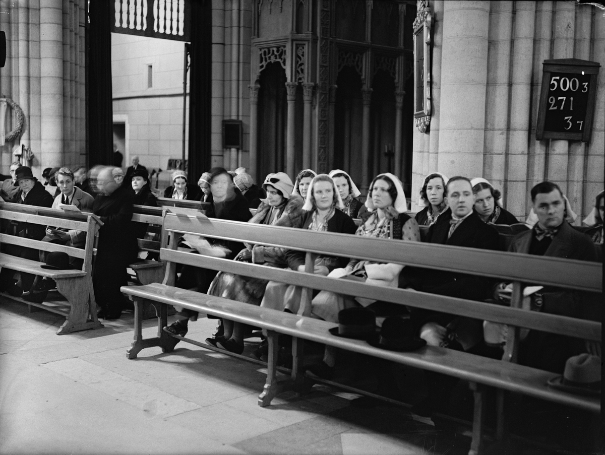 Paul Sandberg, Gudstjänst i Uppsala domkyrka, Uppsala 1933
