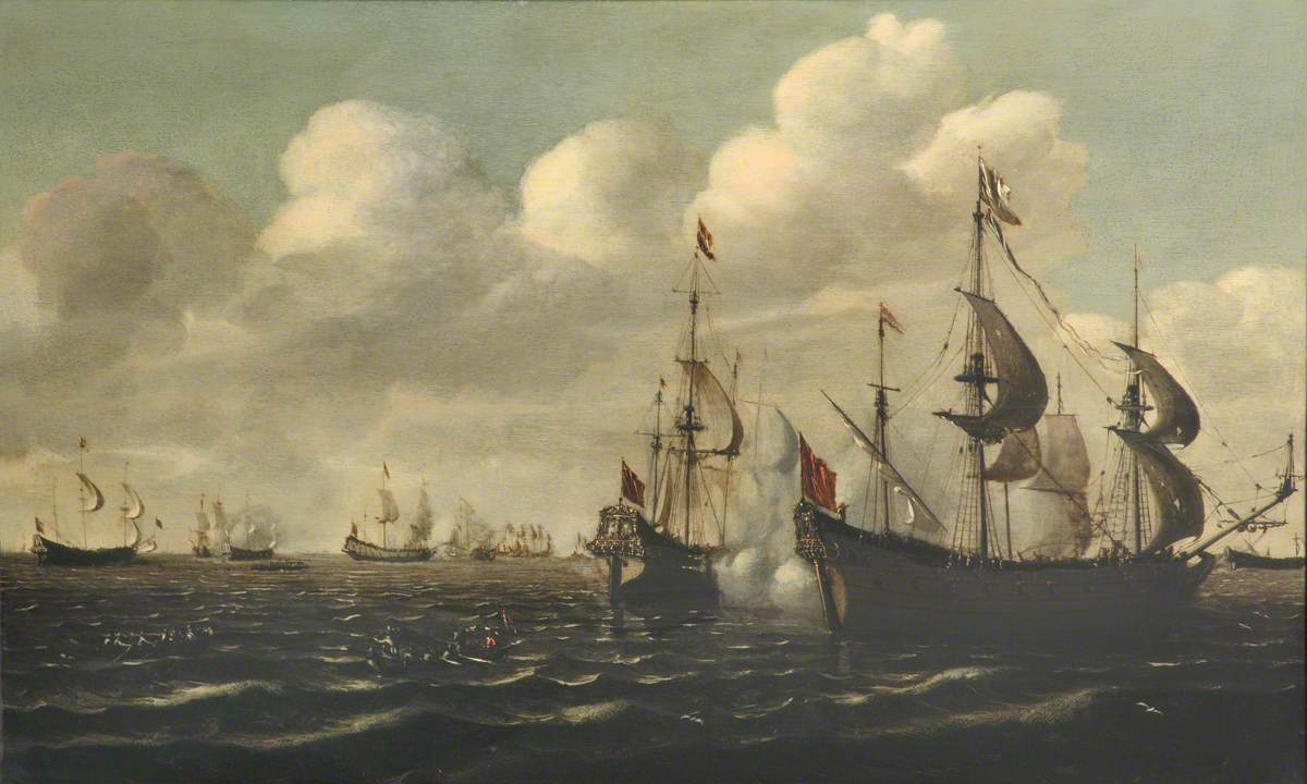 Unknown artist, A battle of the First Dutch War, 1652-1654