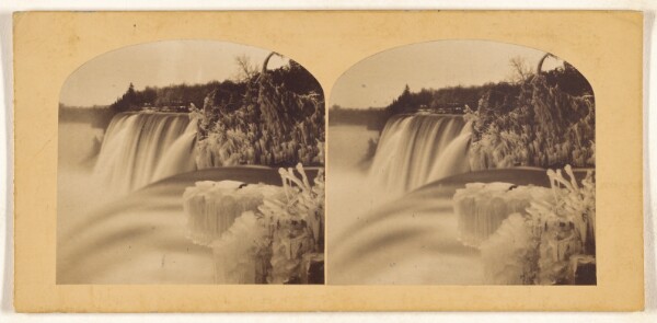Unknown, American Fall, Niagara, From Goat Island. - A Winter Scene.