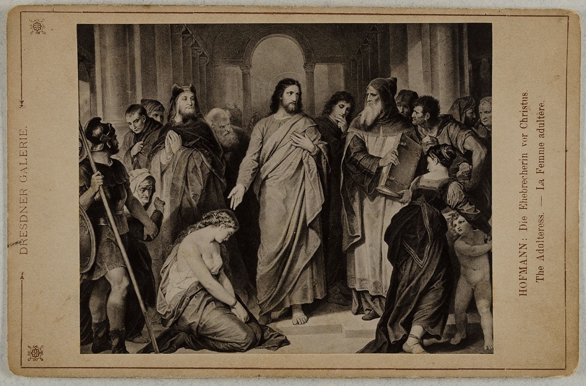 Johann Hinrich W. Hamann, Dresdner Galerie: Hofmann: Die Ehebrecherin vor Christus