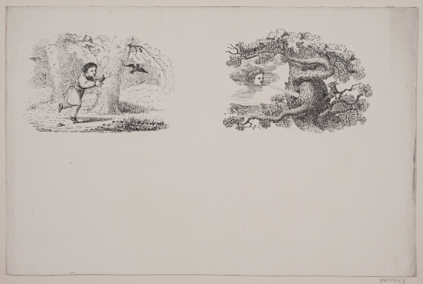 Otto Speckter, To llustrationer til W. Hey, "Halvthundrede Fabler for Børn"