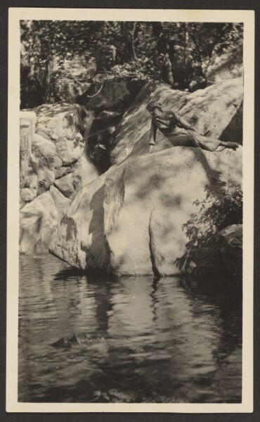 Louis Fleckenstein, [Woman at Lakeside]