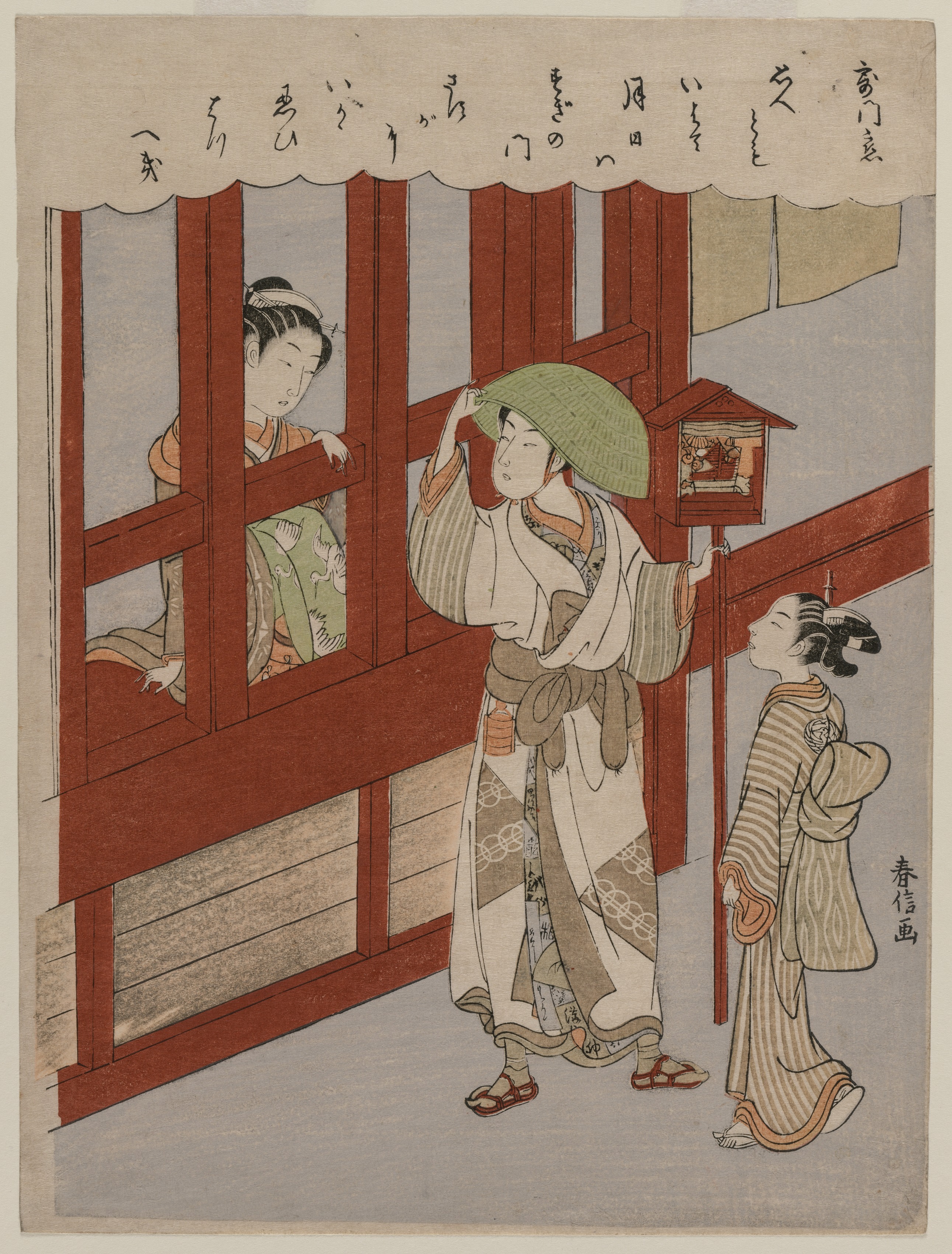 Suzuki Harunobu, Love at the Brothel Gate