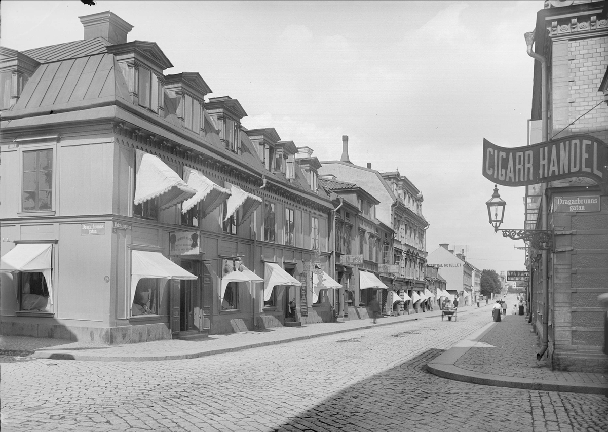Alfred Dahlgren, Vaksalagatan - Dragarbrunnsgatan, Dragarbrunn, Uppsala 1901 - 1902