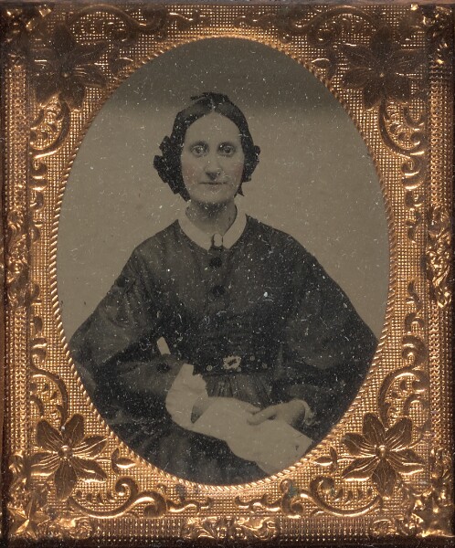 Unknown, [Young woman seated]