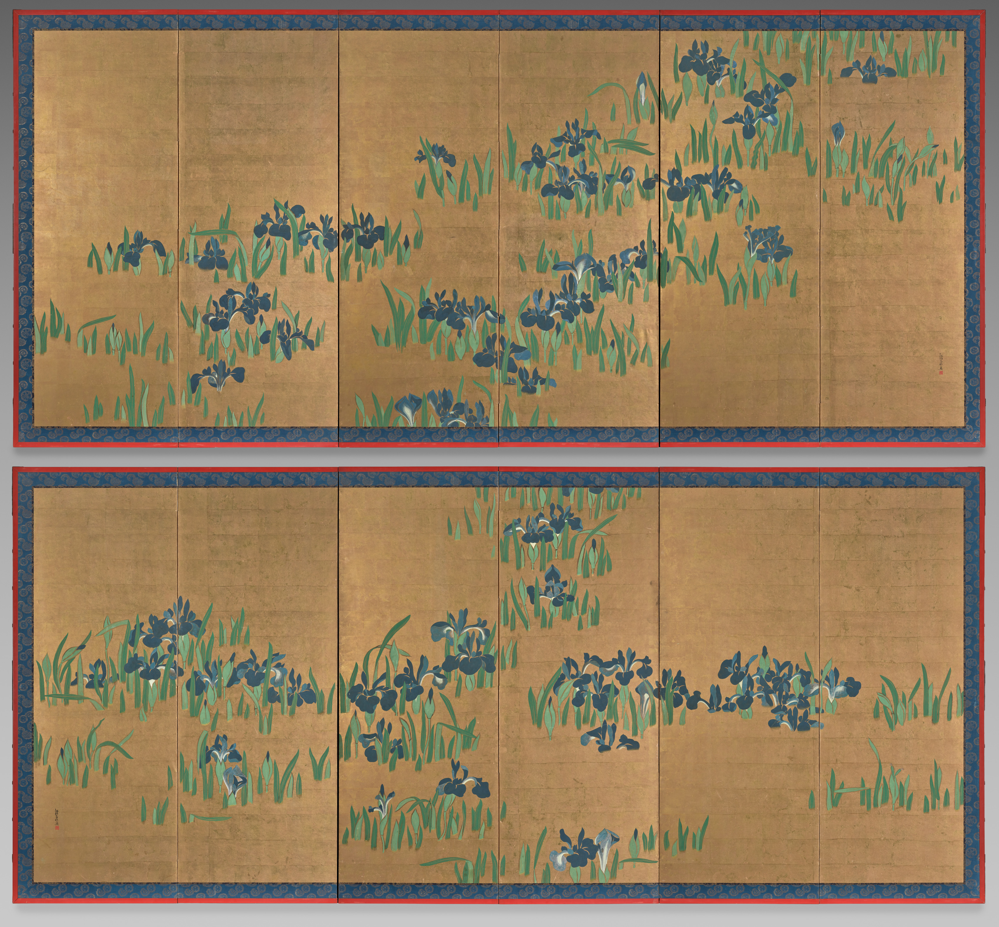 Watanabe Shikō, Irises