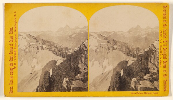 William Henry Jackson, Teton Range, East.