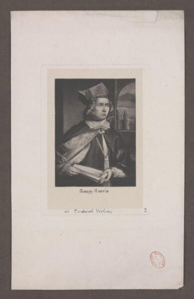 Unknown, Joseph Harris as Cardinal Wolsey