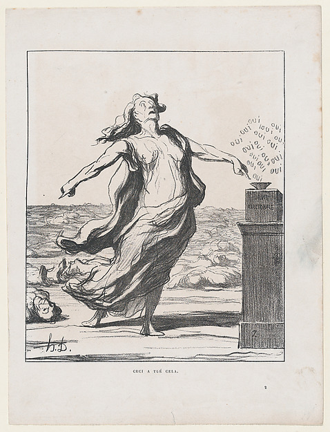 Honoré Daumier, These are responsible for those, from 'News of the day,' published in "Le Charivari"