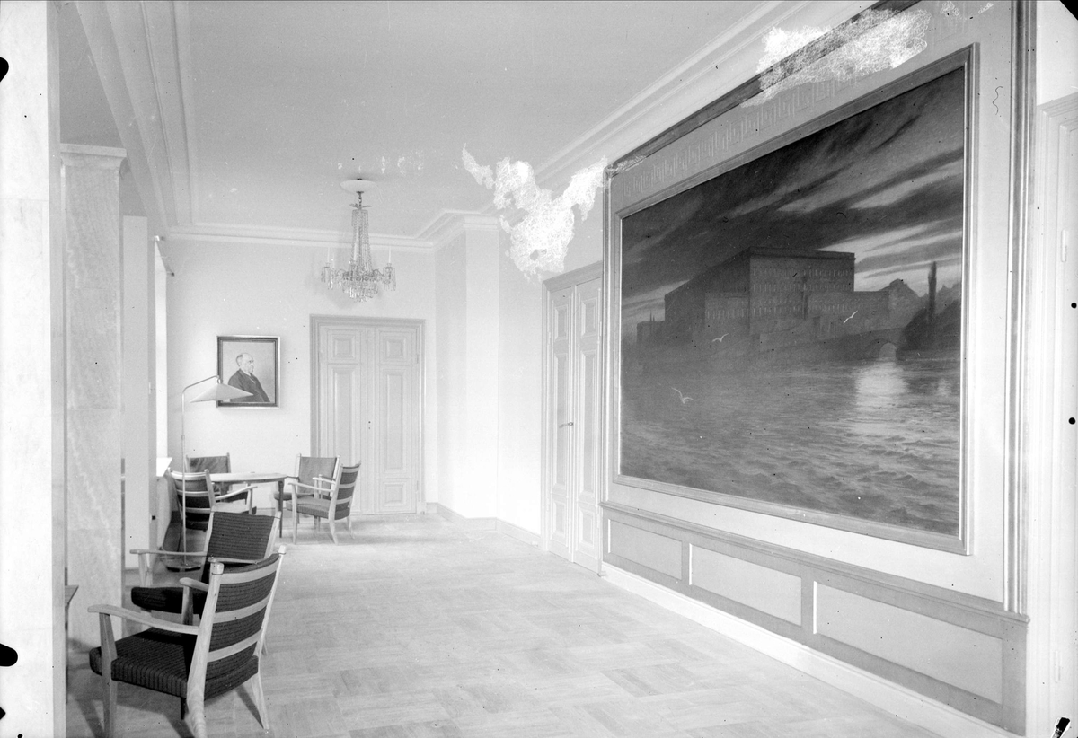 Gunnar Sundgren, Interiör, Stockholms nation, Uppsala 1938