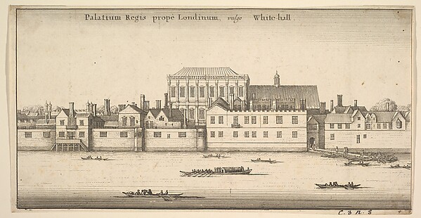 Wenceslaus Hollar, Palatium Regis prope Londinum, vulgo White-hall (Royal Palace of Whitehall, London)