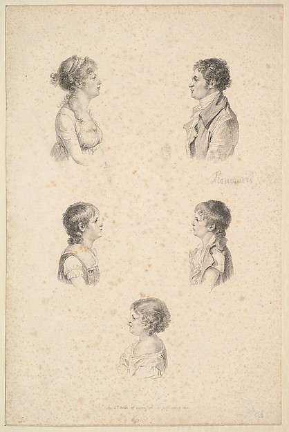 Augustin de Saint-Aubin, La Famille Renouard (The Renouard Family)