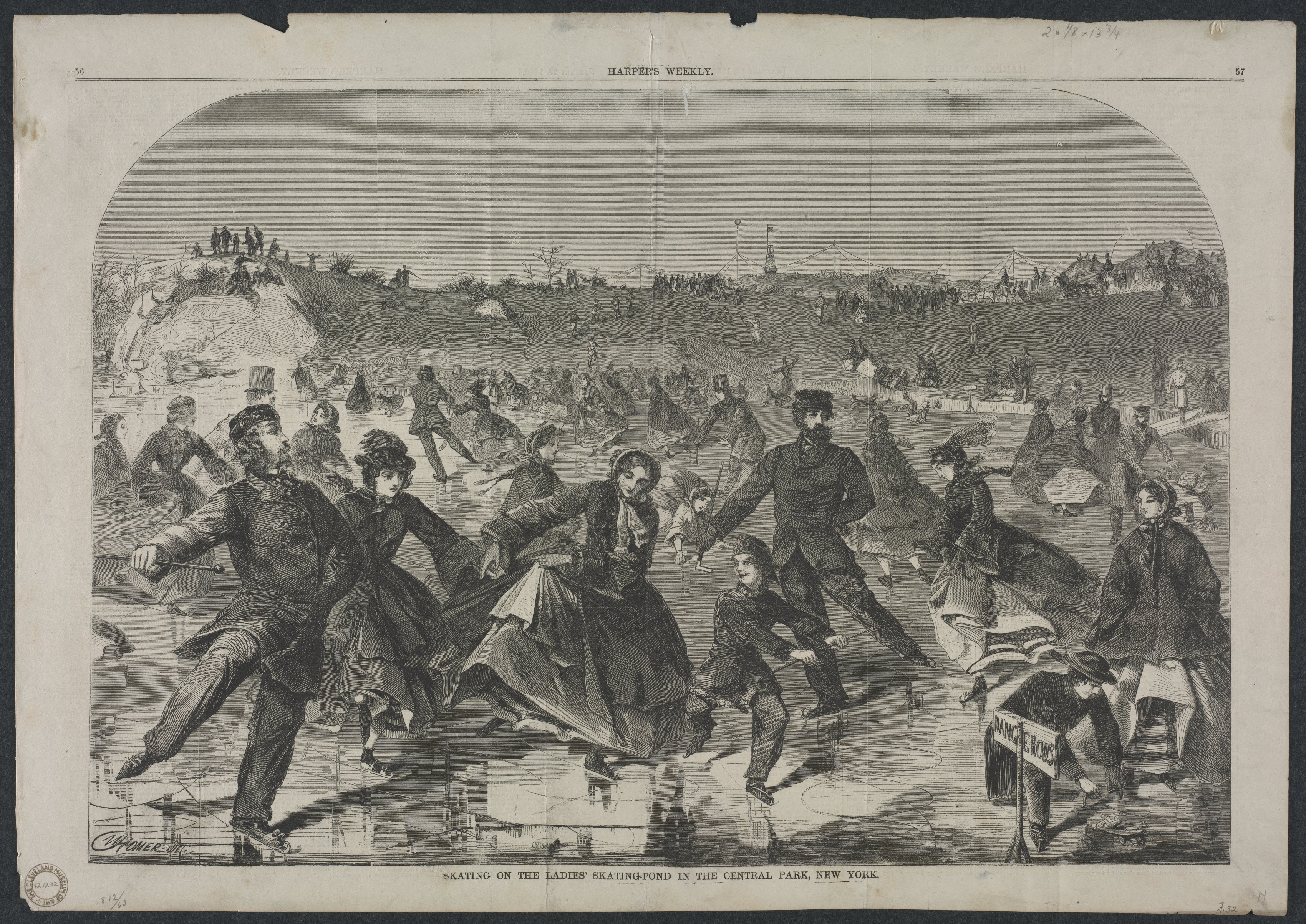 Winslow Homer, Skating on the Ladies' Skating Pond in Central Park, New York