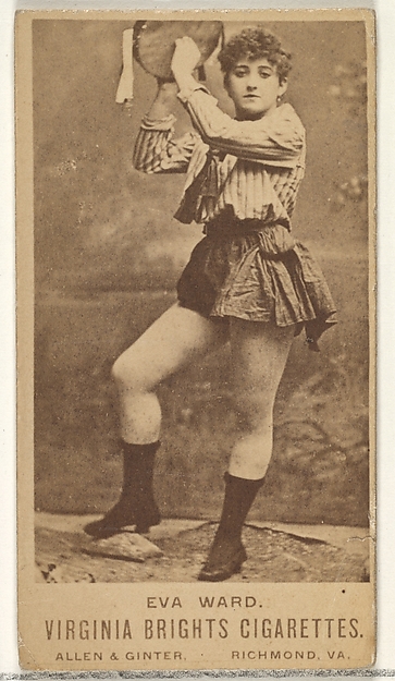 Allen & Ginter, Eva Ward, from the Actors and Actresses series (N45, Type 1) for Virginia Brights Cigarettes