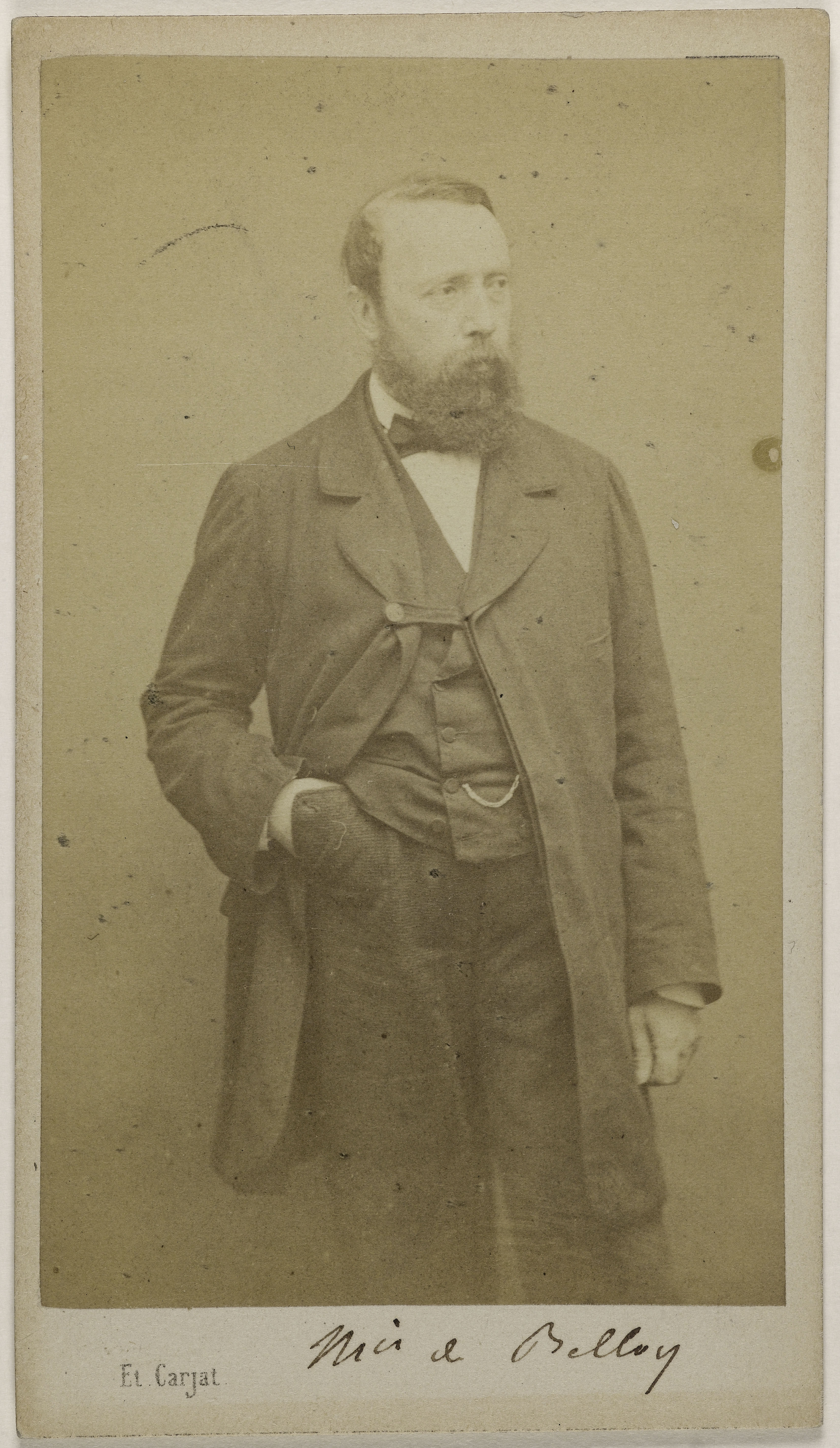 Carjat & Cie, Portrait du Marquis de Belloy, Auguste, (1815-1871), (poète, auteur dramatique)