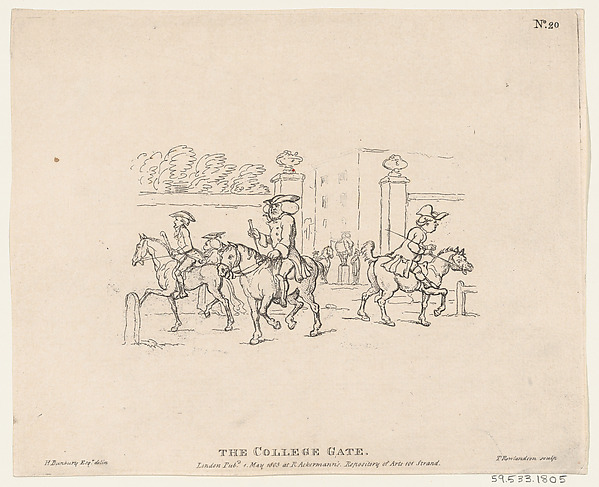 Thomas Rowlandson, The College Gate