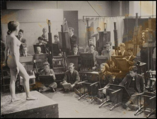 Hoppé, Emil Otto, Life Class, Royal College of Art