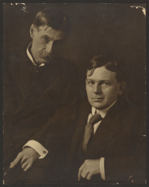 Louis Fleckenstein, [Portrait of Two Men in Suits]