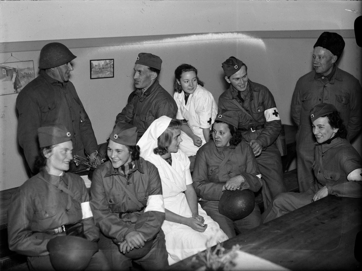 Paul Sandberg, “The Great Air Protection Exercise Initiated. The Readership Staff Has Got Their Baptism of Fire” - Vaksala School, Uppsala December 1942