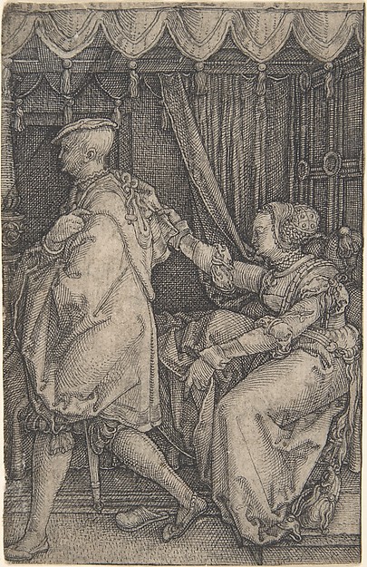 Heinrich Aldegrever, Joseph and Potiphar's Wife