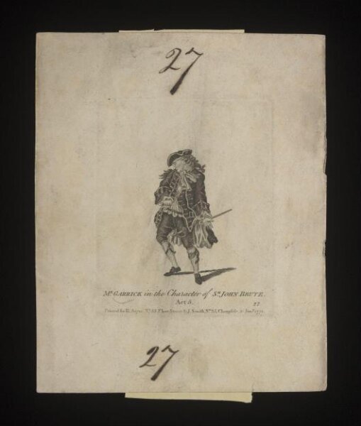 unknown, Mr Garrick in the character of Sir John Brute