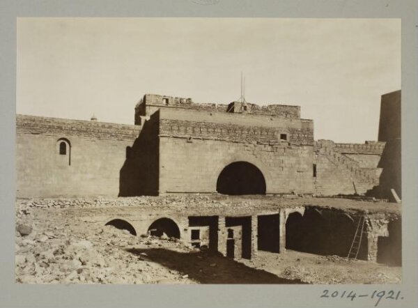 K.A.C. Creswell, Square tower to the west of Bab al-Futuh, North Wall, Cairo