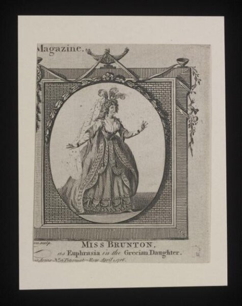 Unknown, Miss Brunton as Euphrasia in The Grecian Daughter