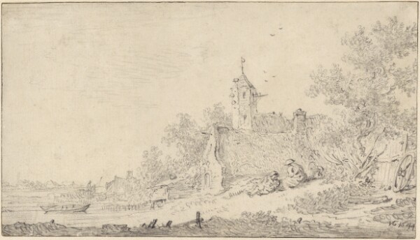 Jan van Goyen, Landscape with Farmhouses and Figures