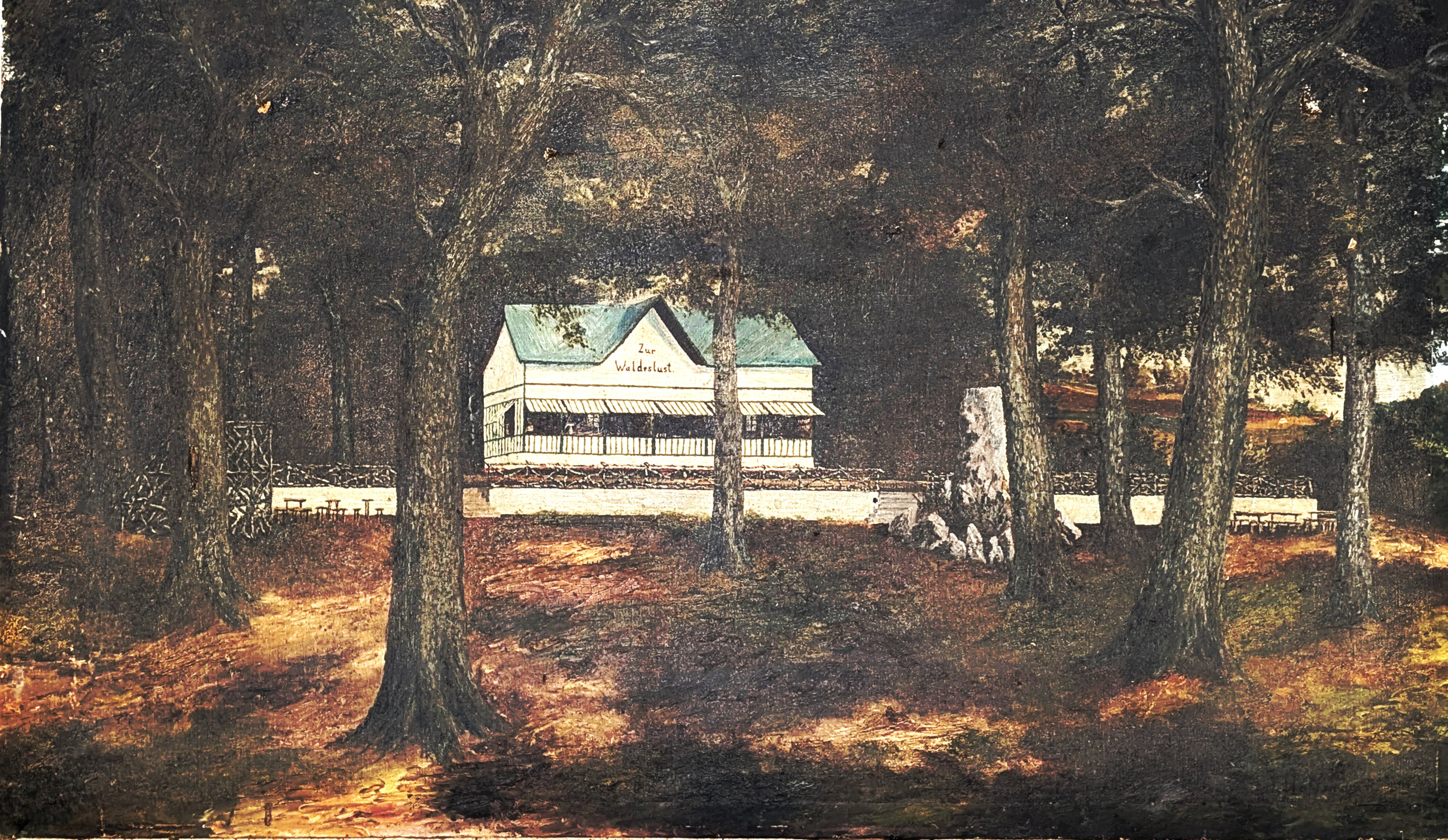 Unknown artist, Gemälde Waldwirtschaft Waldeslust