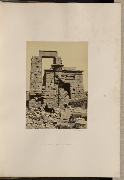 Francis Frith, Cleopatra's Temple at Erment