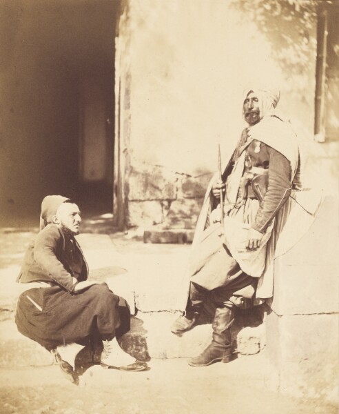 Roger Fenton, Zouave and Spahi, Attendants of Maréchal Pelissier.