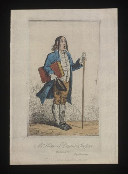 Cruikshank, George, Mr Liston as Dominie Sampson