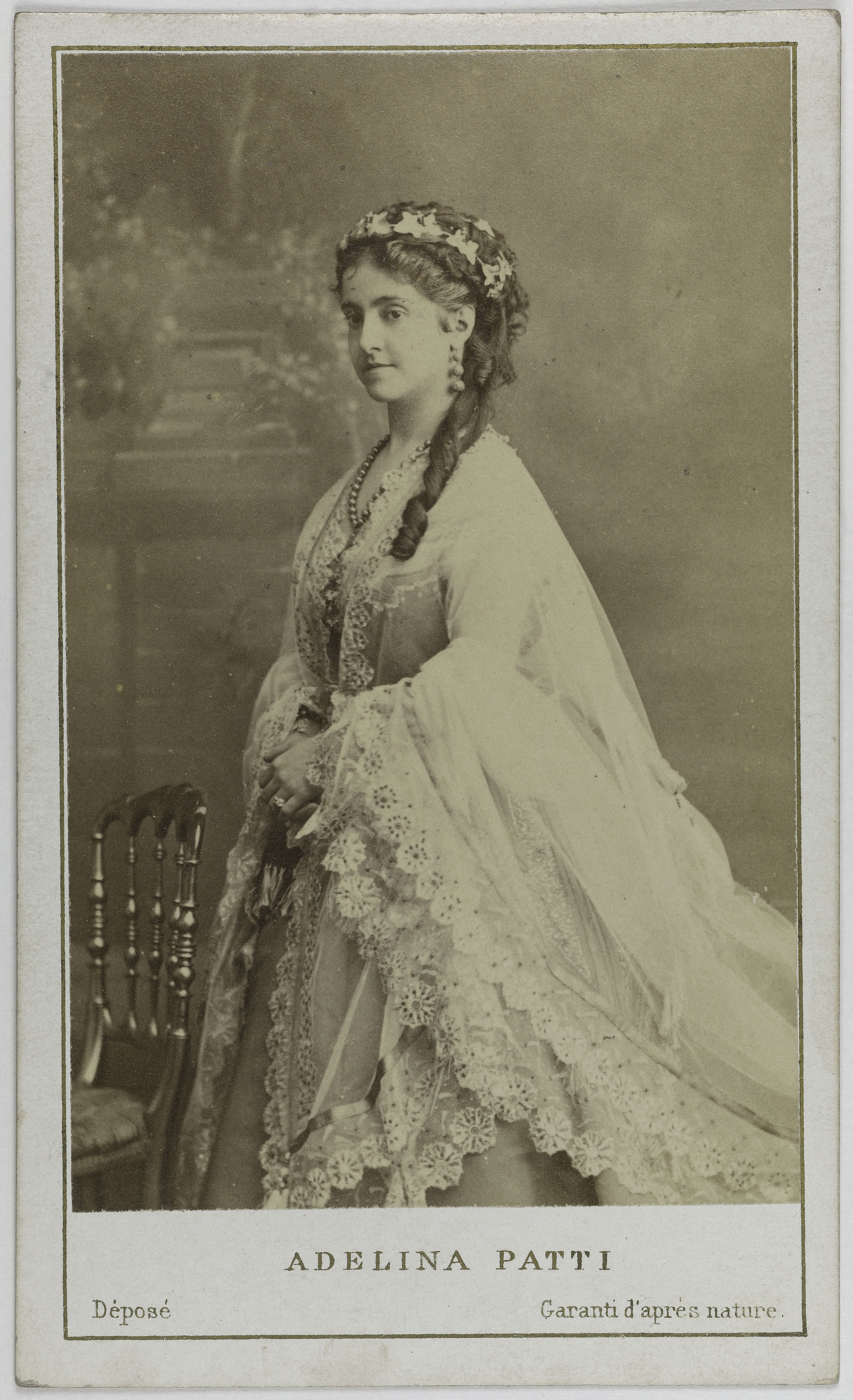 Charles Reutlinger, Portrait de Patti Adelina, (Adela-Juana-Maria, dite), (1843-1919), (chanteuse lyrique)