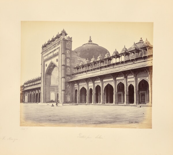 Samuel Bourne, Futtypore Sikri; The Mosque on the Western Side of the Quadrangle