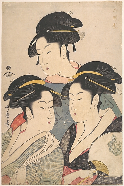Kitagawa Utamaro, Three Beauties of the Kwansei Period