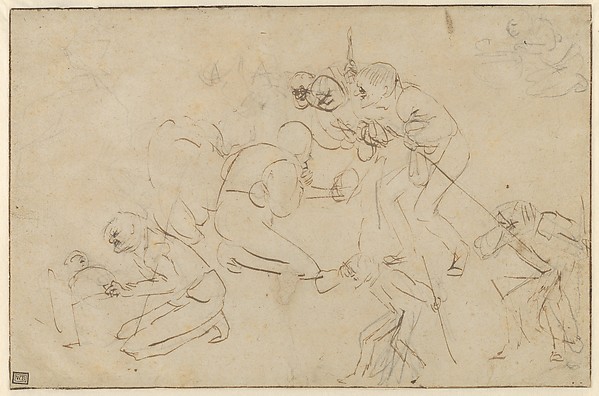 Adriaen Brouwer, Studies for an Adoration of the Shepherds