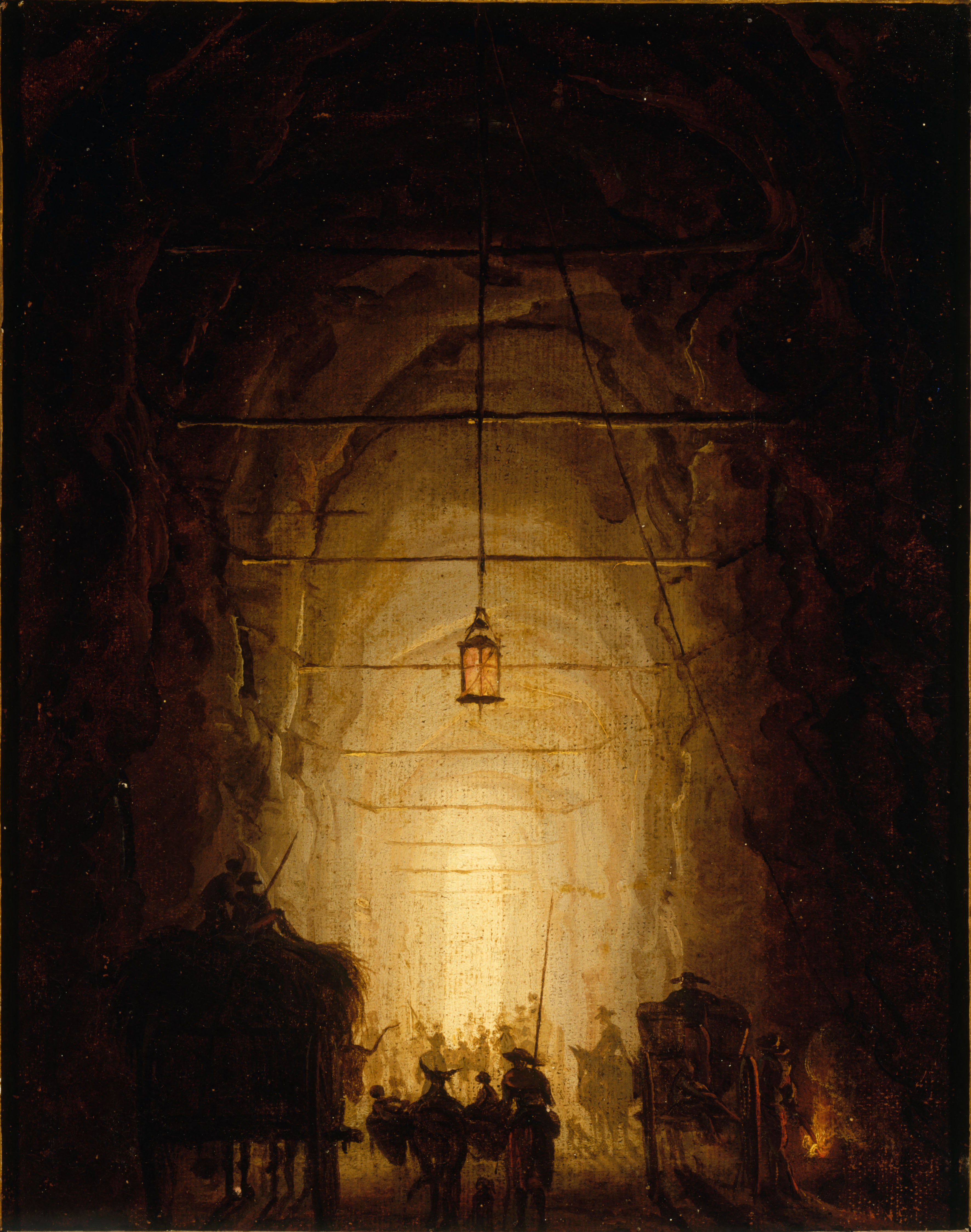 Hubert Robert, La Grotte du Pausilippe