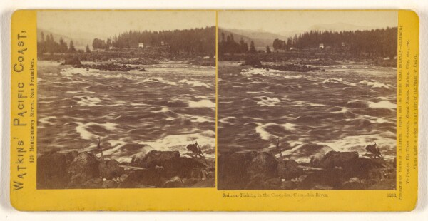 Carleton Watkins, Salmon Fishing in the Cascades, Columbia River