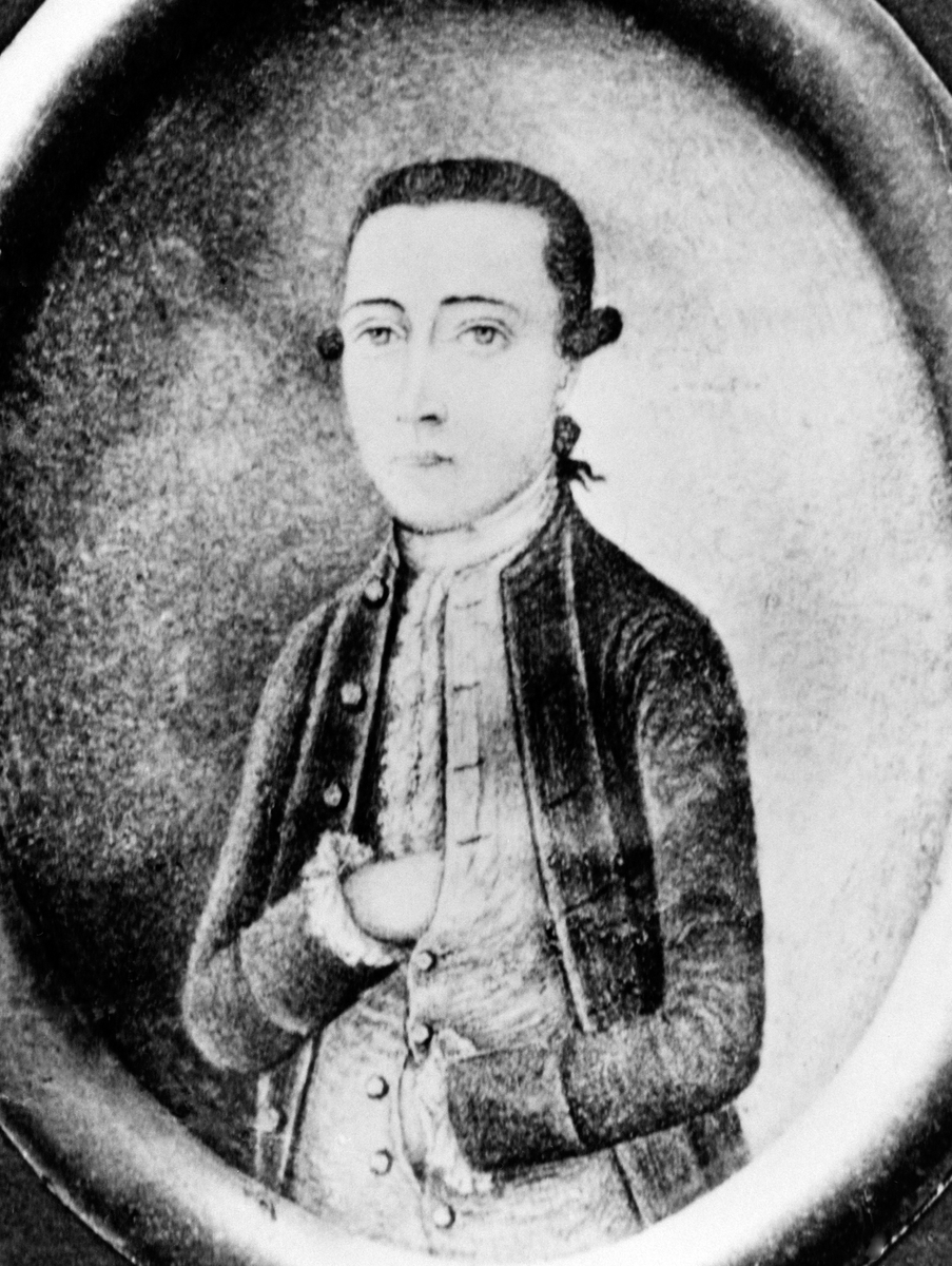 Anno Domkirkeodden, PORTRETT: SORENSKRIVER, PROKURATOR GREGERS FOUGNER LUNDH 1718 - 1780, KVEKA, TEGNING