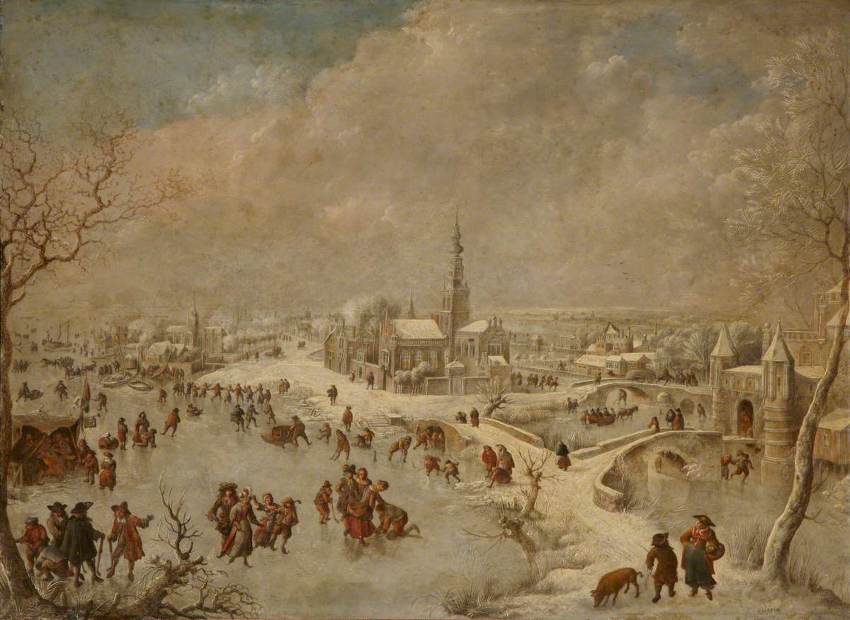 Jan Griffier I, Winter Scene