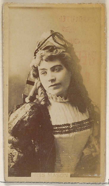 Allen & Ginter, Miss Mason, from the Actors and Actresses series (N45, Type 8) for Virginia Brights Cigarettes