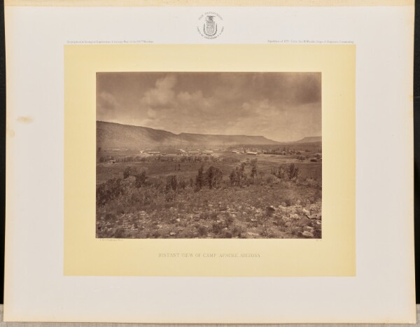 Timothy H. O'Sullivan, Distant View of Camp Apache, Arizona