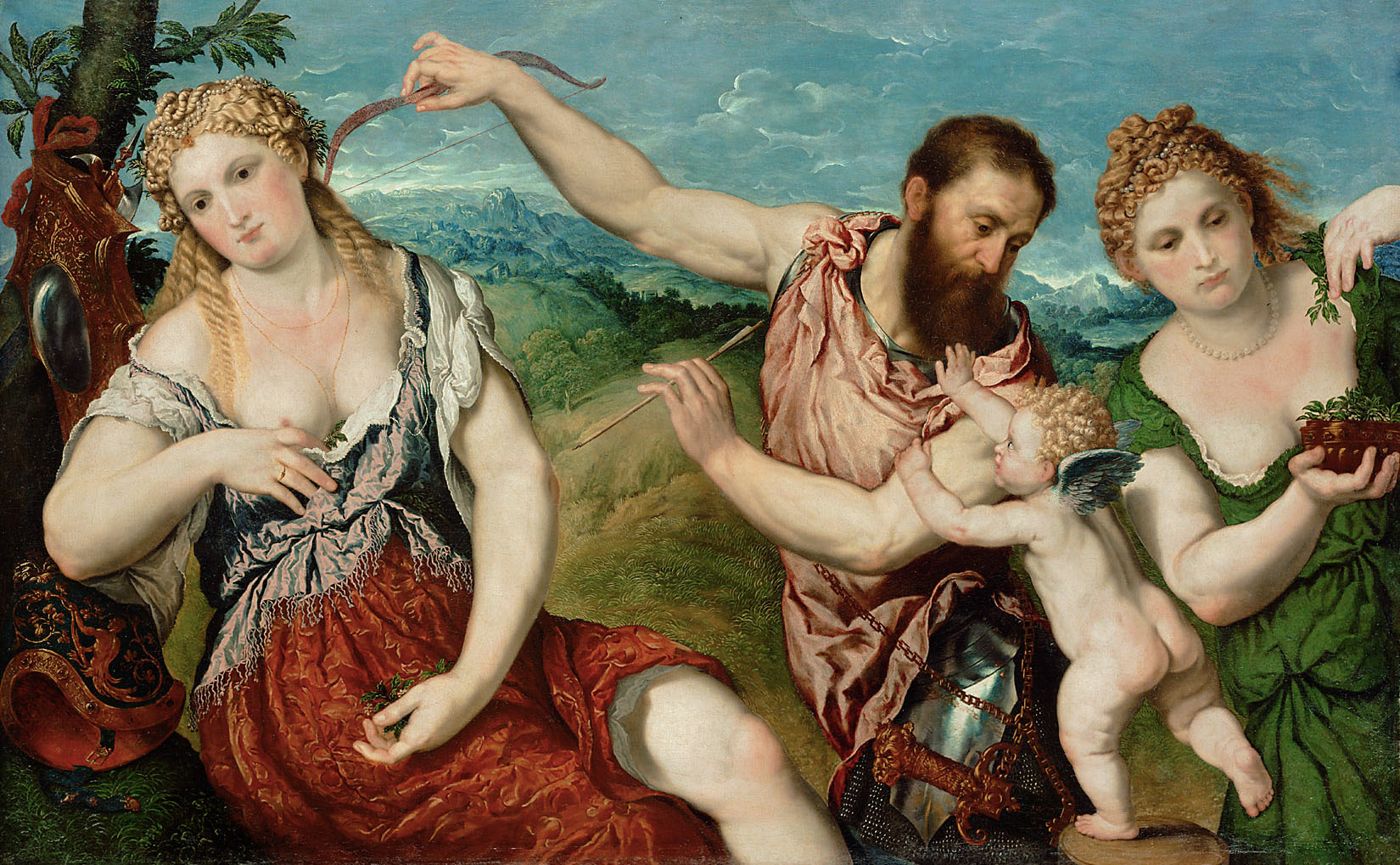Paris Bordone, Allegoy (Mars, Venus, Flora and Cupid)