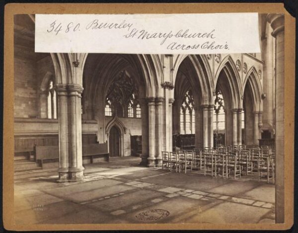 Francis Frith, Beverley.  St. Mary's Church.  Across Choir