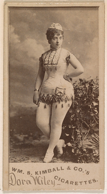 William S. Kimball & Company, Dora Wiley, from the Actresses series (N203) issued by Wm. S. Kimball & Co.