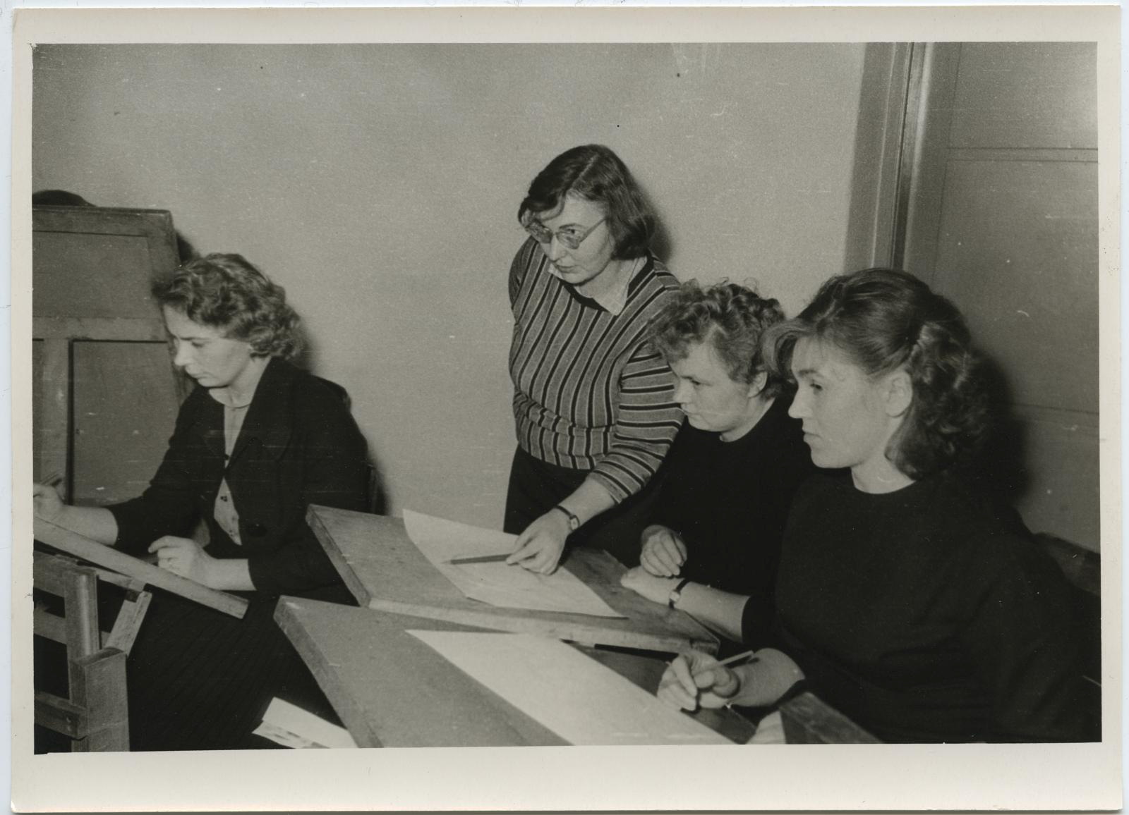 Unknown artist, Initial course seminar at the Art School, Tartu, 13th-18th. jaan. 1964. Guided by artist H. Deer.