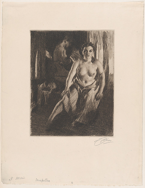 Anders Zorn, The Bed-Stool