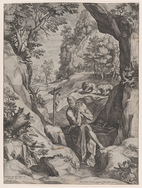 Cornelis Cort, St Jerome Penitent in the Wilderness