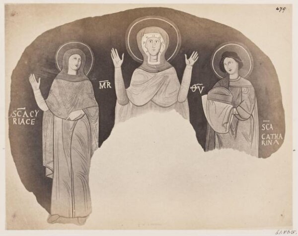 Parker, John Henry, Catacomb of S. Cyriaca - S. Cyriaca, Madonna, S. Catharine, c. A.D. 772-795