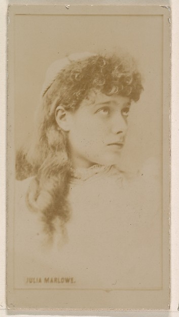 Kinney Brothers Tobacco Company, Julia Marlowe, from the Actresses series (N245) issued by Kinney Brothers to promote Sweet Caporal Cigarettes